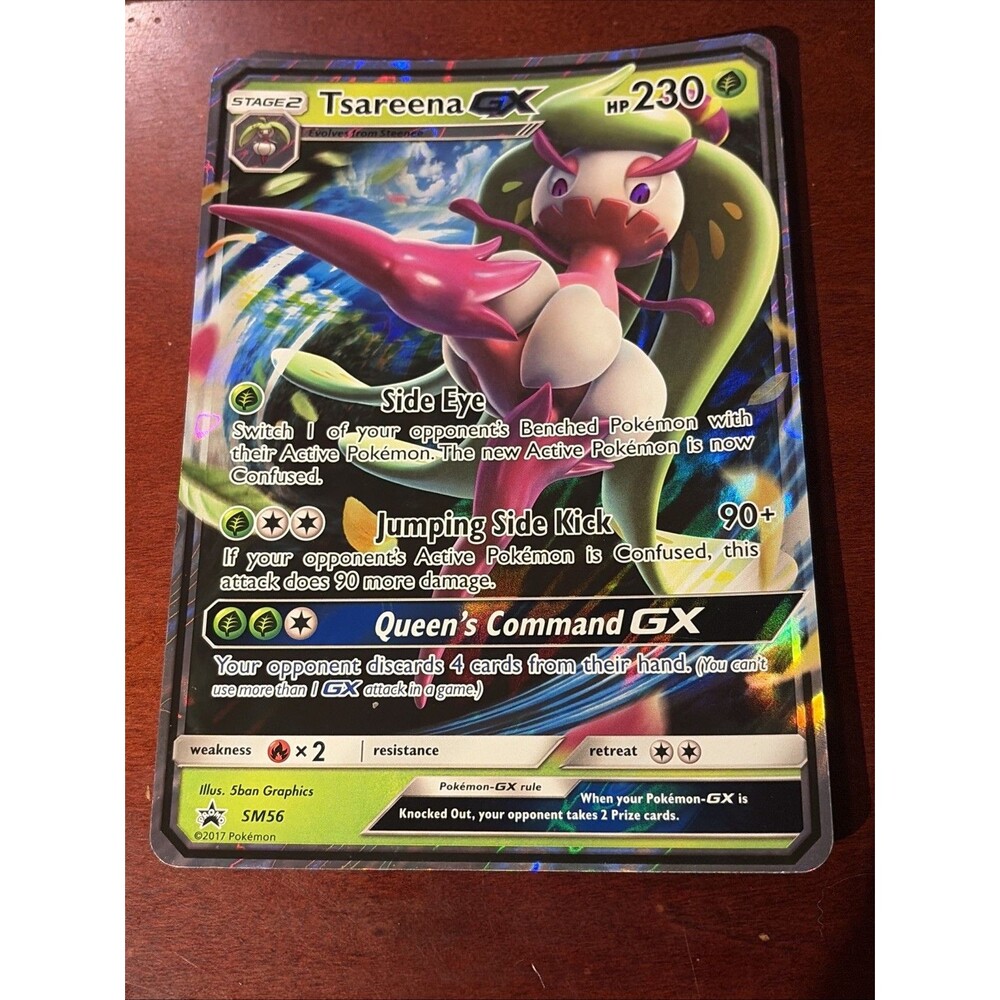 JUMBO Tsareena GX Oversized Promo SM56 Full Art Holo 2017 Pokémon NM